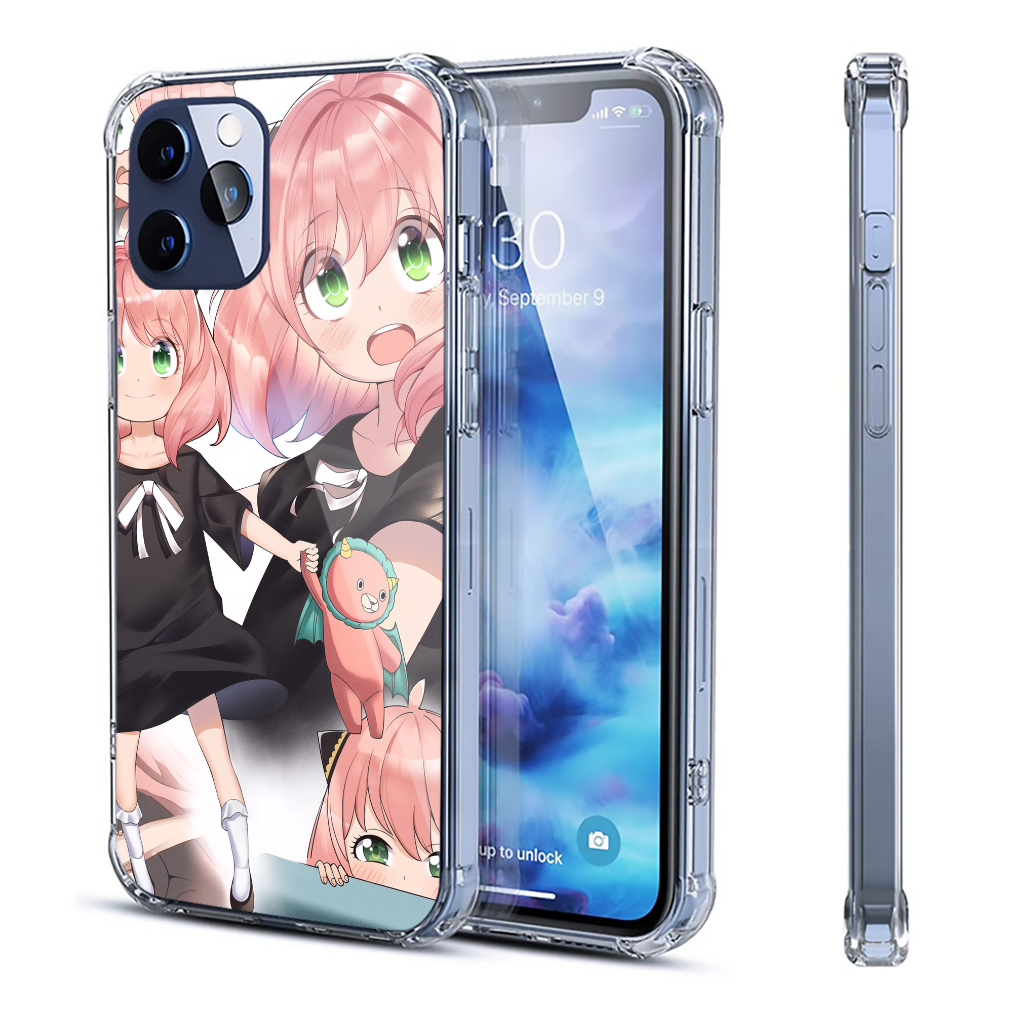 （画像用） SPY×FAMILY间谍家家酒 【iPhone 12シリーズ対応】透明スマホケース（クリアソフトケース）